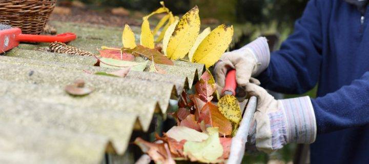 Gutter Maintenance Using Scaffolding in Derby